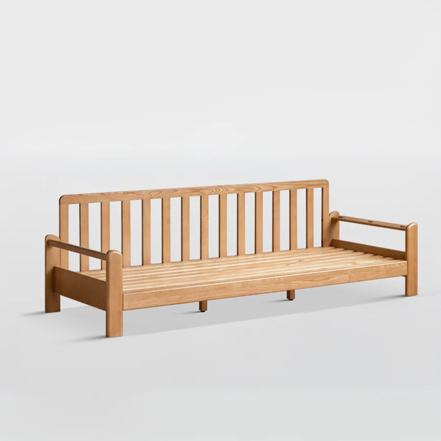 Neuffen Natural Solid Ash Chenille Sofa - Image 8