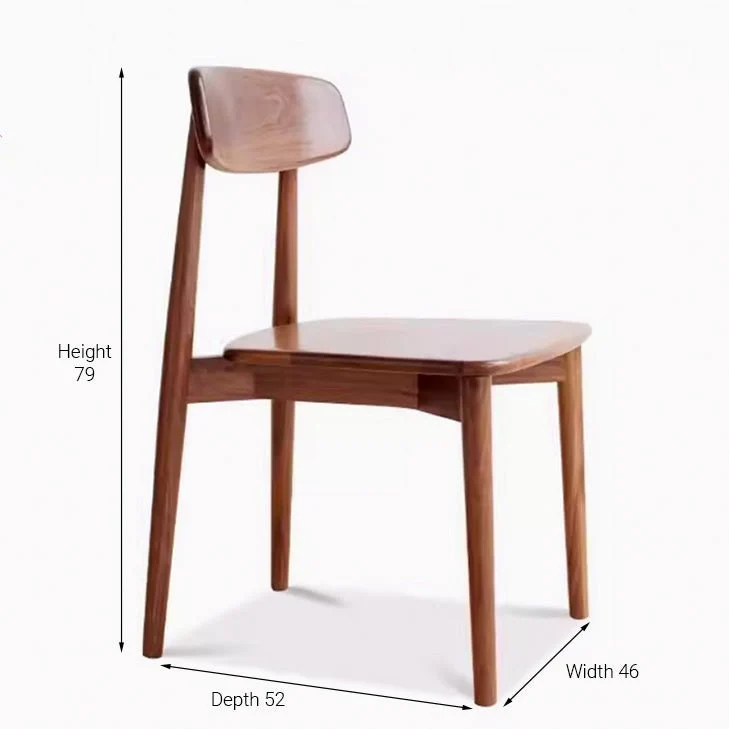 Newark Solid Walnut Dining Chair - Image 8