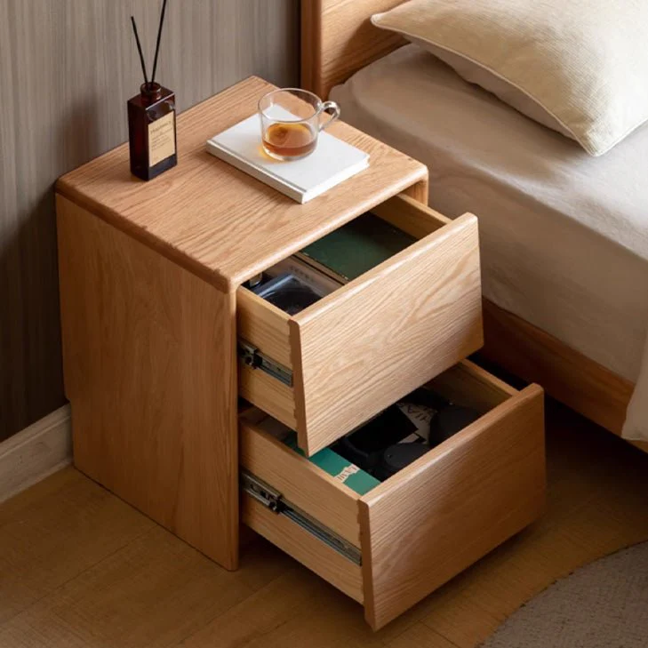 Norden Natural Solid Hardwood Bedside Table - Image 4