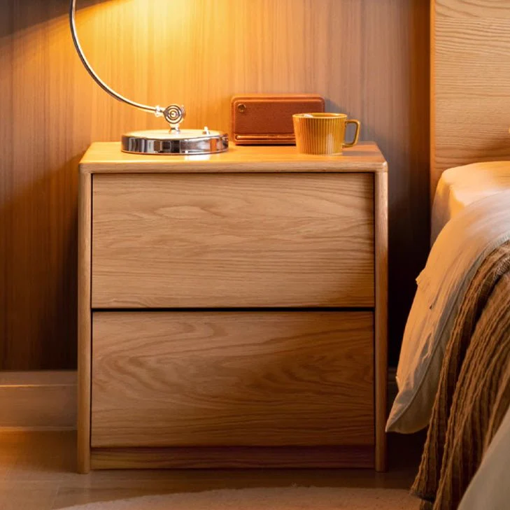 Norden Natural Solid Hardwood Bedside Table - Image 5