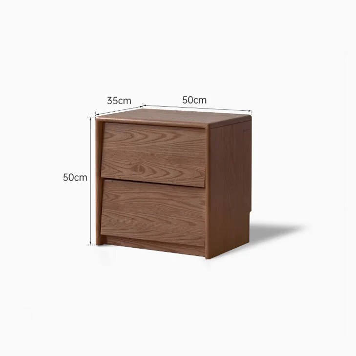 Norden Natural Solid Hardwood Bedside Table - Image 6