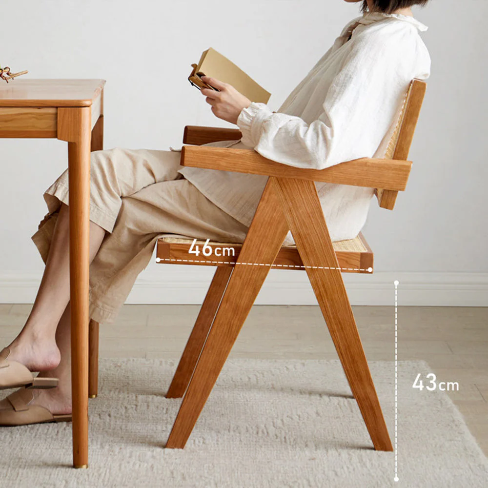 Nordic Natural Solid Cherry Designer Chair - Image 11