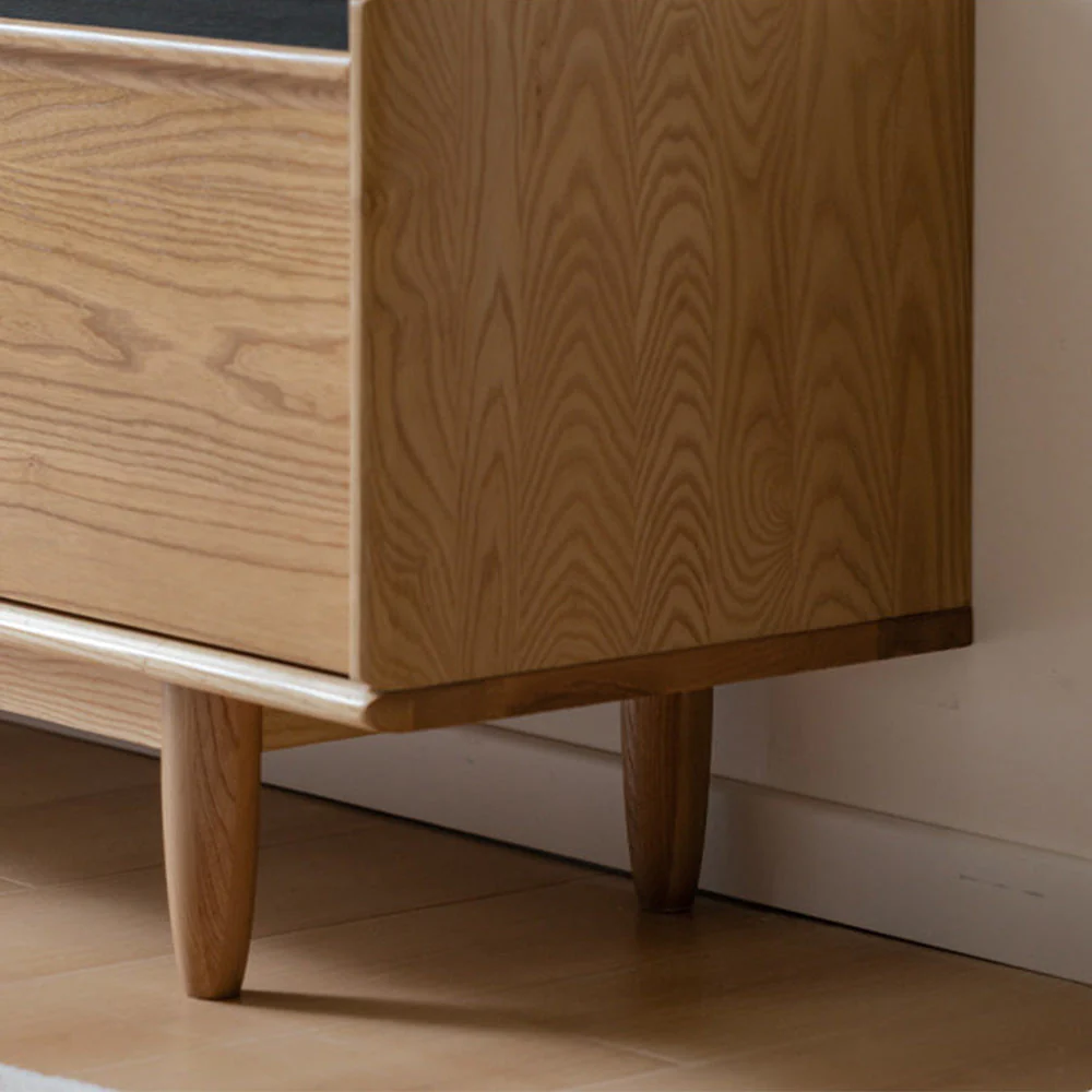 Novara Natural Solid Ash Entertainment Unit - Image 6