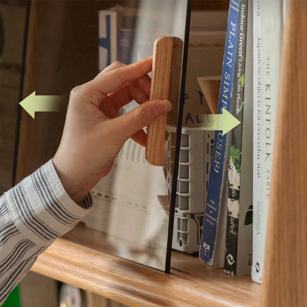 Oliveri Natural Solid Oak Desk with Hutch - Image 6