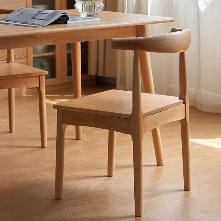Oscar Natural Solid Rubber Wood Dining Chair