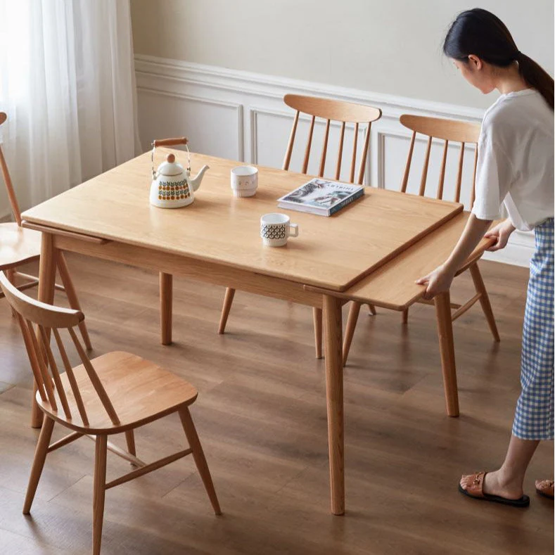 Oslo Natural Oak Extending Dining Table - Image 3