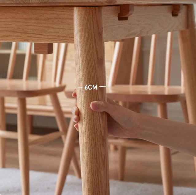 Oslo Natural Oak Extending Dining Table - Image 5