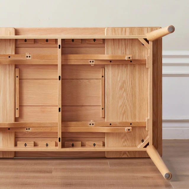 Oslo Natural Oak Extending Dining Table - Image 6