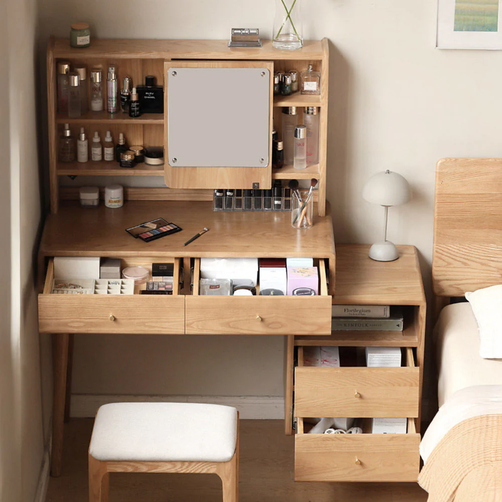 Oslo Natural Solid Ash Dressing Table - Image 2