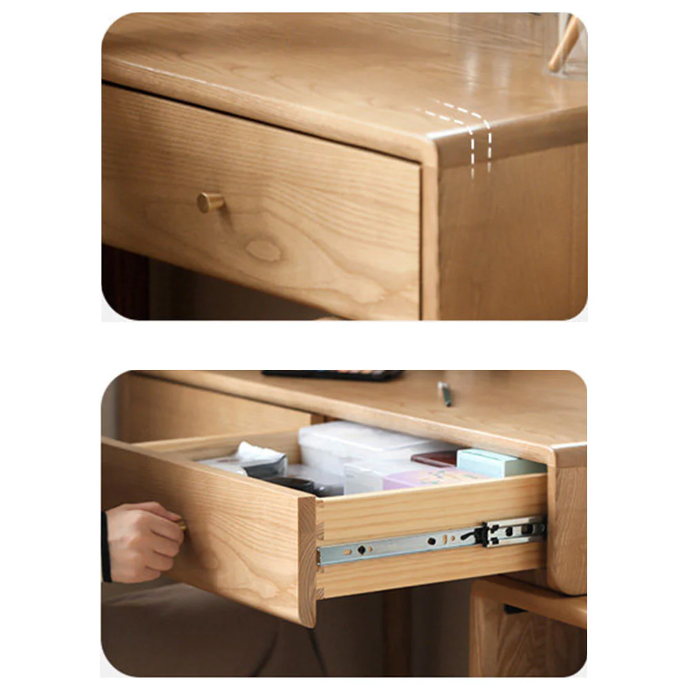 Oslo Natural Solid Ash Dressing Table - Image 4