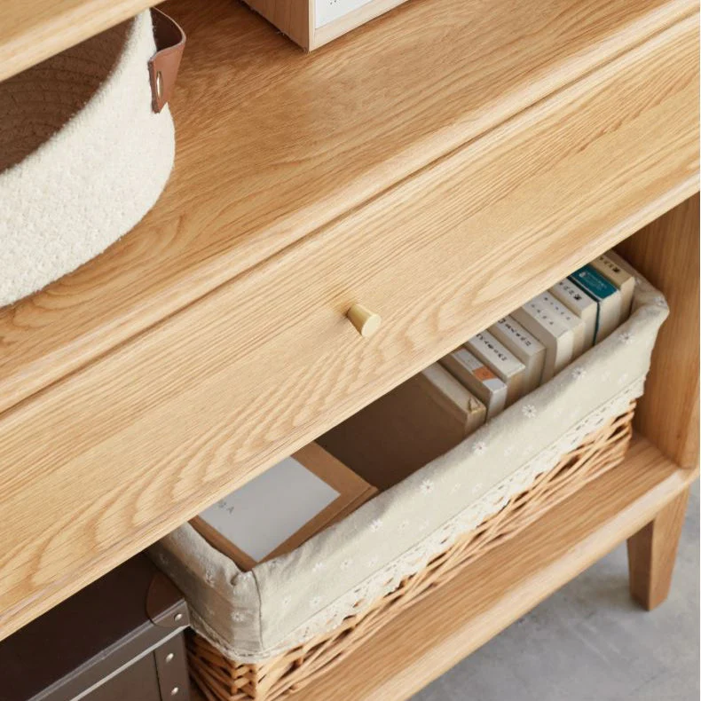 Oslo Natural Solid Oak Bookcase - Image 3