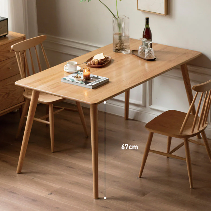 Oslo Natural Solid Oak Dining Table - Image 3