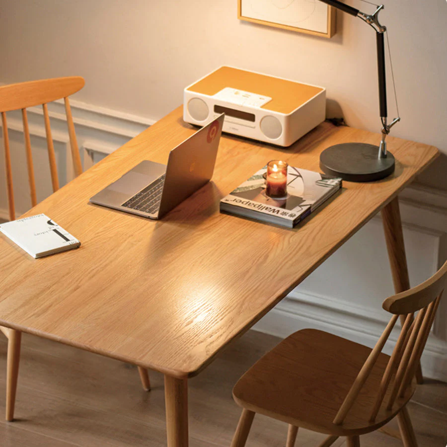 Oslo Natural Solid Oak Dining Table - Image 4