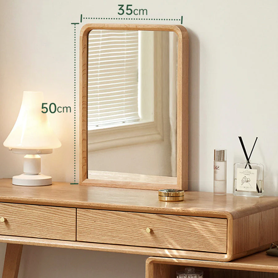 Oslo Natural Solid Oak Dressing Table Design B - Image 4