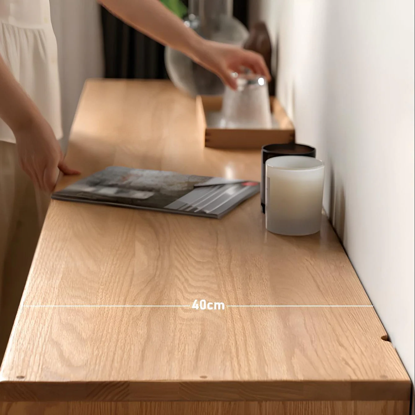 Oslo Natural Solid Oak Sideboard - Image 7