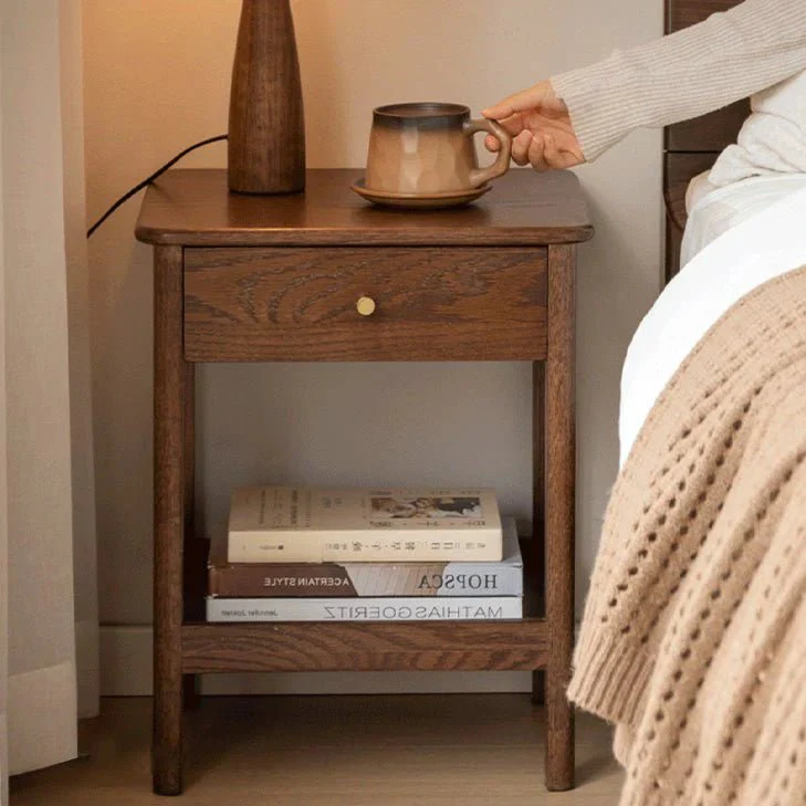 Oslo Natural Solid Oak Side Table - Image 5