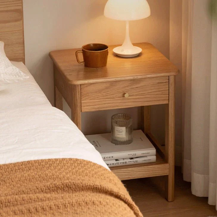 Oslo Natural Solid Oak Side Table - Image 7