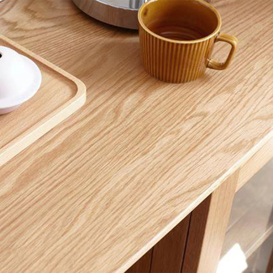 Oslo Natural Solid Oak Small Sideboard - Image 5