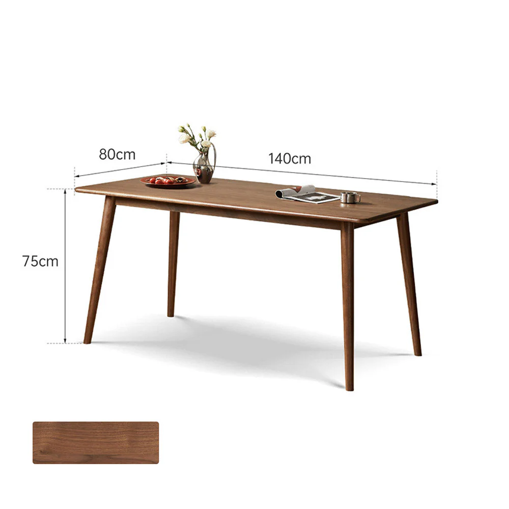 Oslo Natural Solid Walnut Dining Table - Image 10