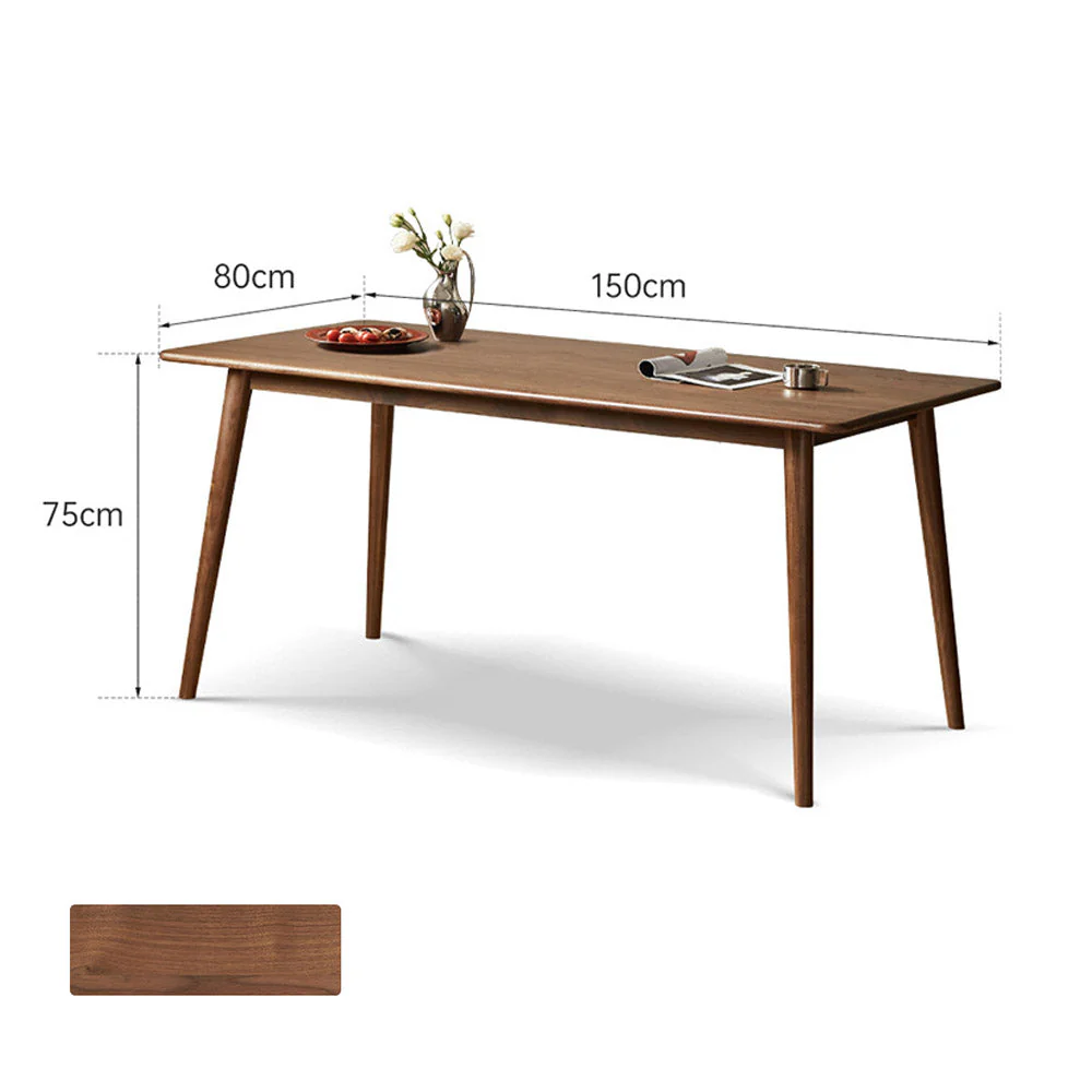 Oslo Natural Solid Walnut Dining Table - Image 11