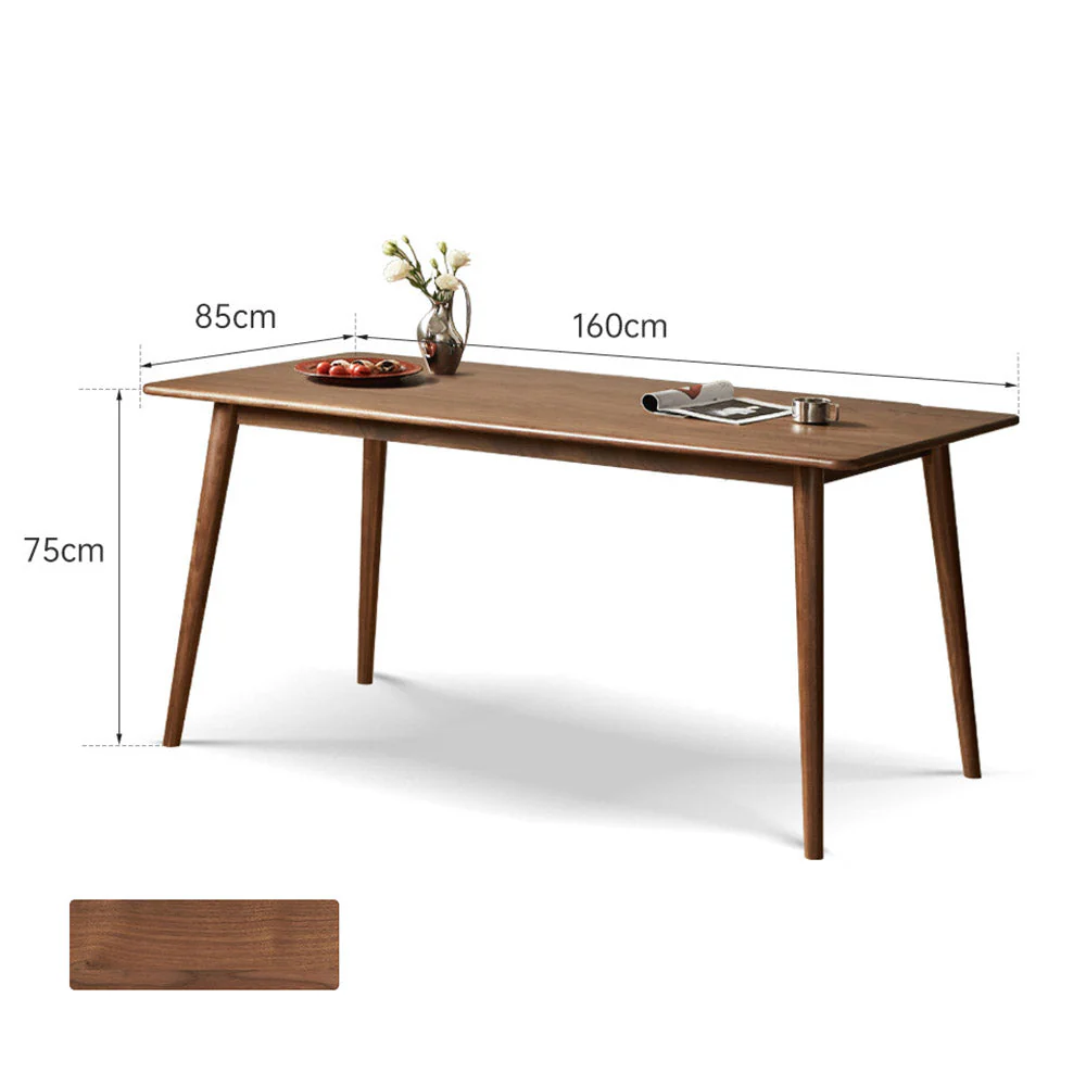 Oslo Natural Solid Walnut Dining Table - Image 12