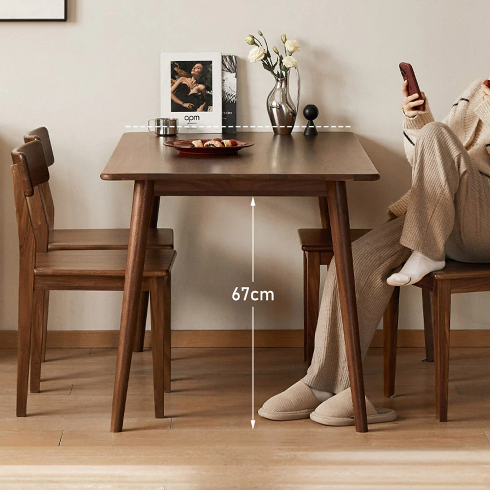 Oslo Natural Solid Walnut Dining Table - Image 2