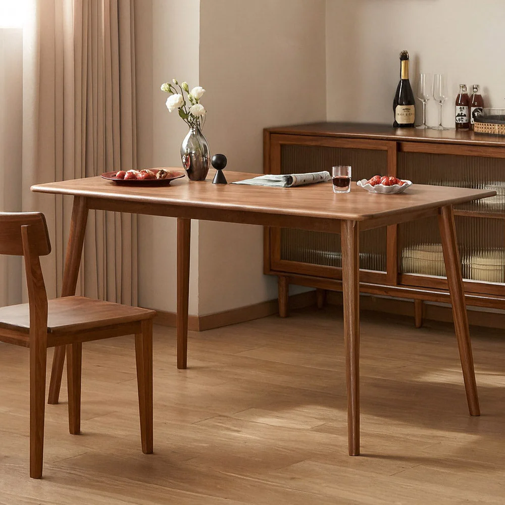 Oslo Natural Solid Walnut Dining Table - Image 4