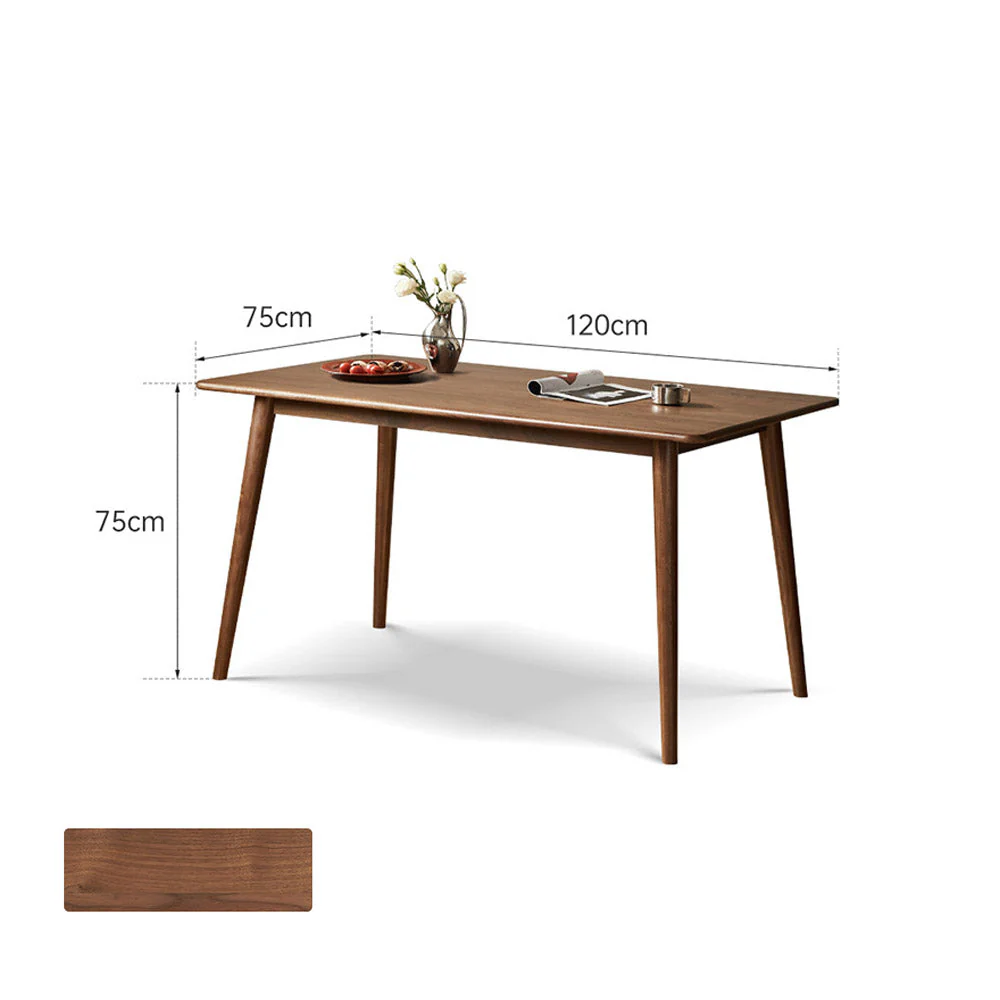 Oslo Natural Solid Walnut Dining Table - Image 8