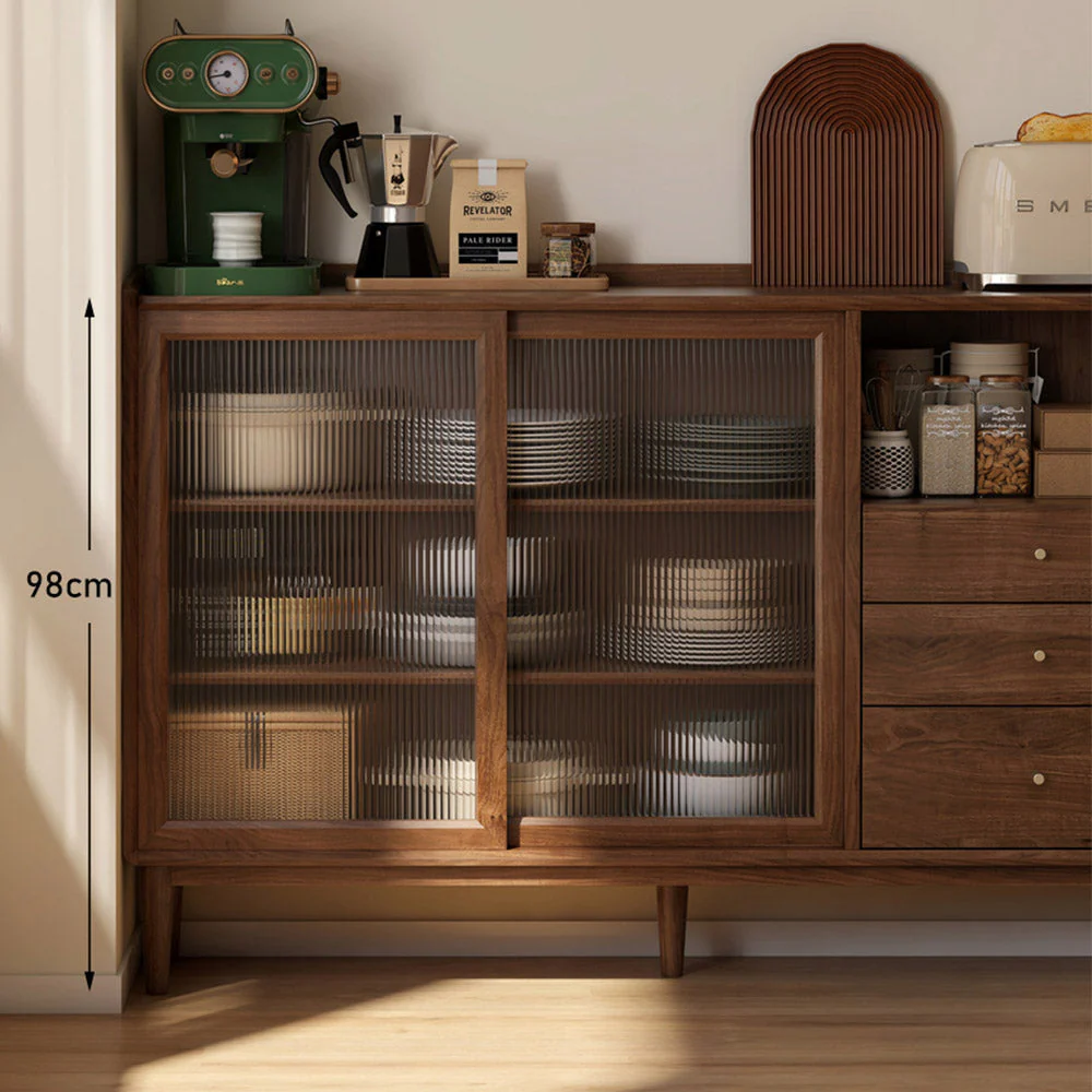 Oslo Natural Solid Walnut Sideboard - Image 4