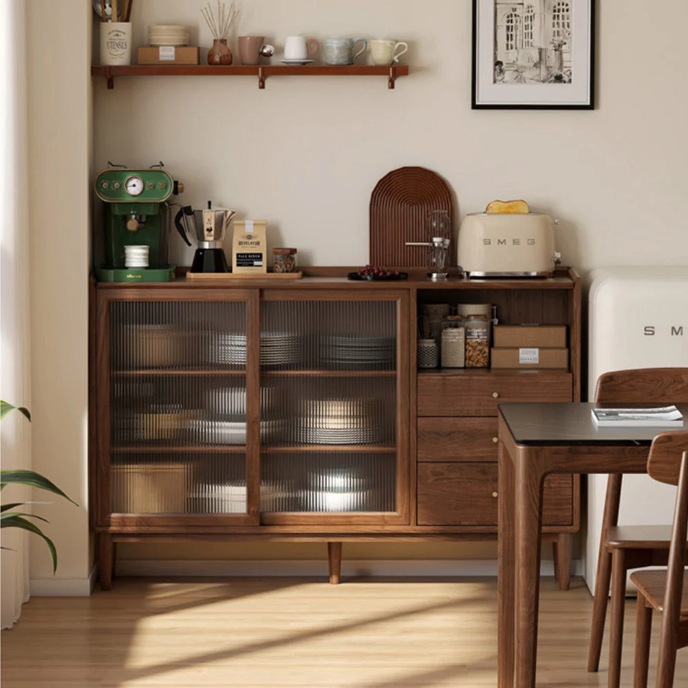 Oslo Natural Solid Walnut Sideboard - Image 5