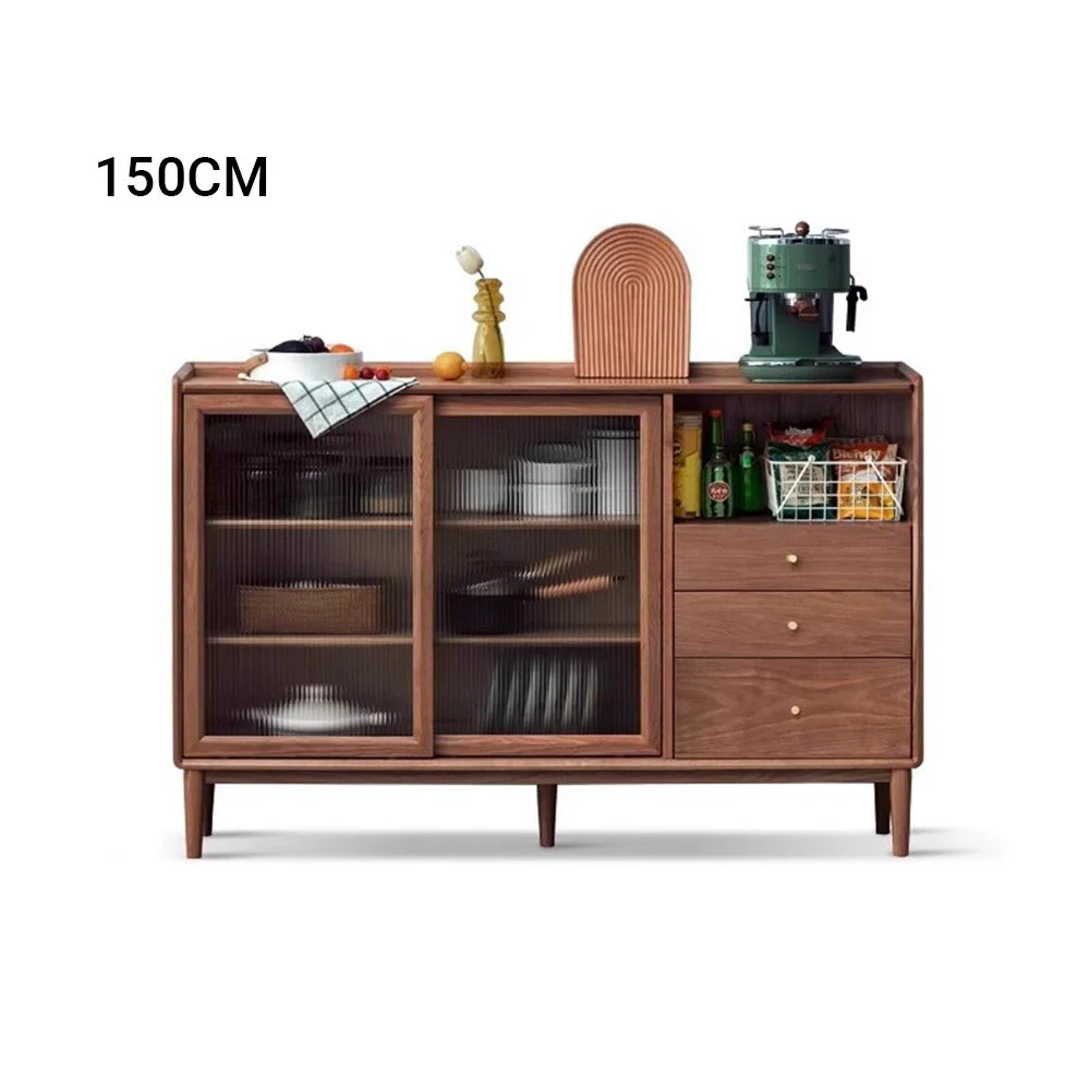 Oslo Natural Solid Walnut Sideboard - Image 8