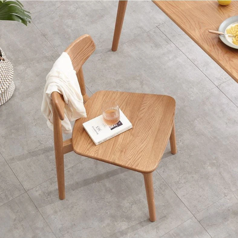 Oslo Natural Solid Oak Dining Chair - Image 3