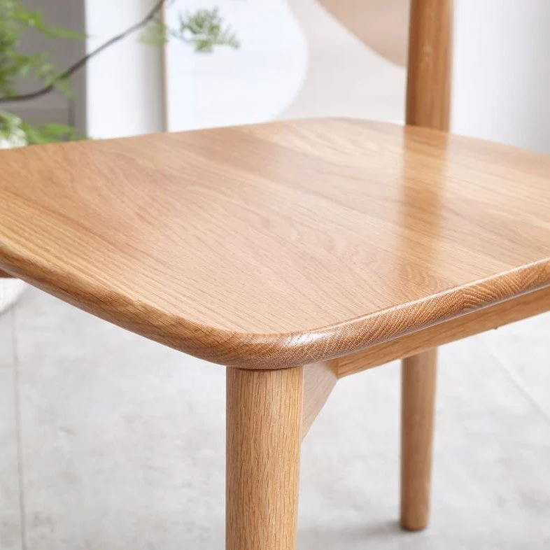 Oslo Natural Solid Oak Dining Chair - Image 4