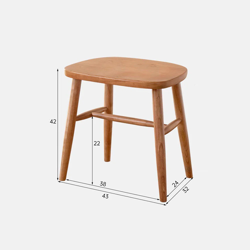 Ostra Solid Hardwood Stool - Image 13