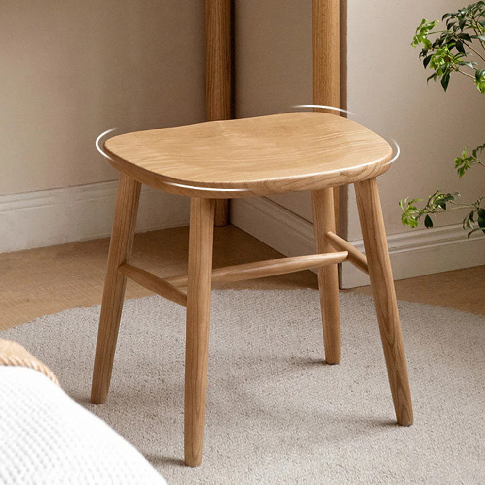 Ostra Solid Hardwood Stool - Image 3