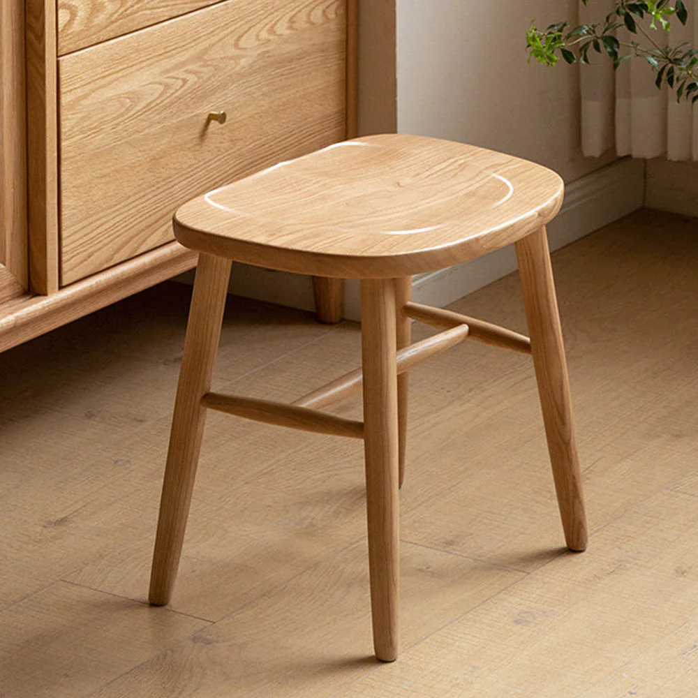 Ostra Solid Hardwood Stool - Image 4