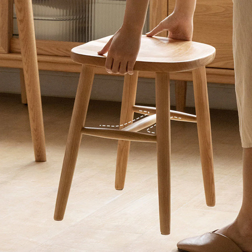 Ostra Solid Hardwood Stool - Image 5