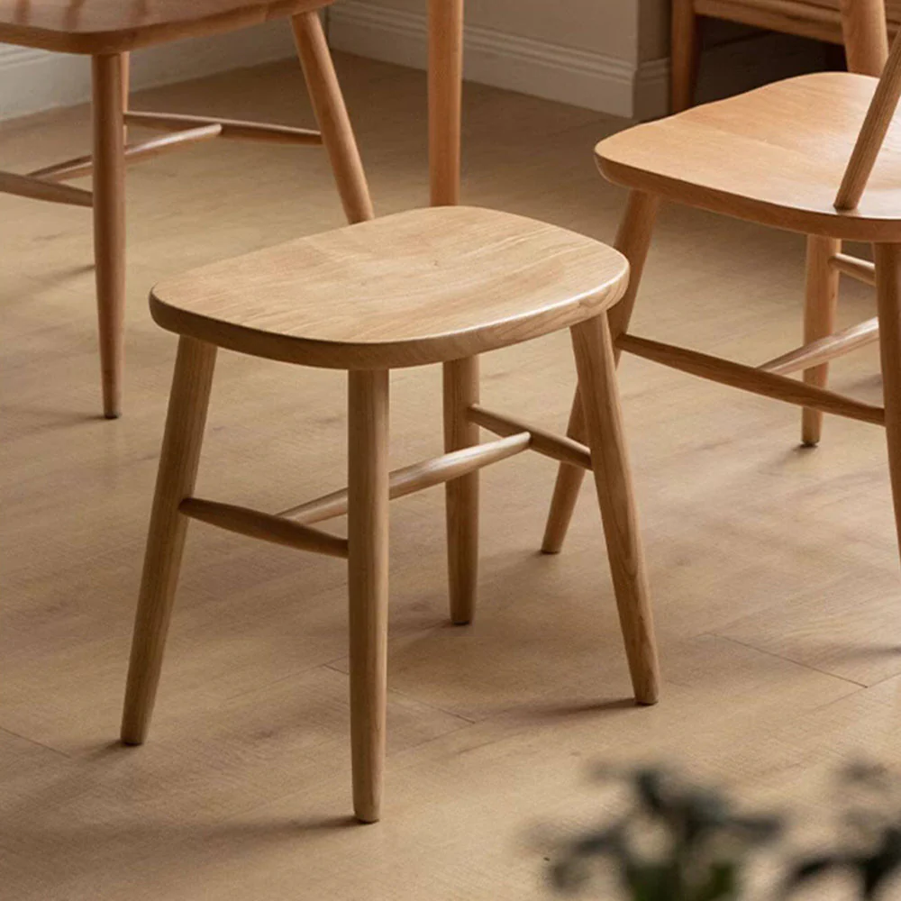Ostra Solid Hardwood Stool - Image 6