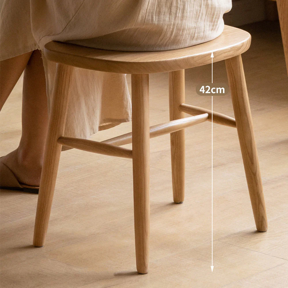 Ostra Solid Hardwood Stool - Image 7