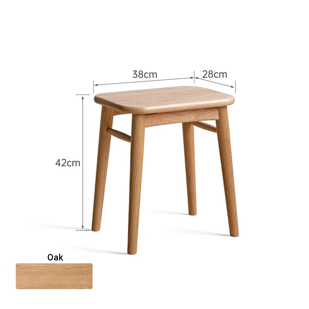 Ottana Natural Solid Hardwood Dressing Stool - Image 10