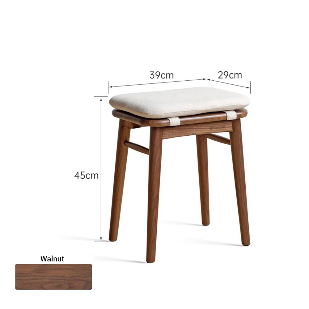 Ottana Natural Solid Hardwood Dressing Stool - Image 14