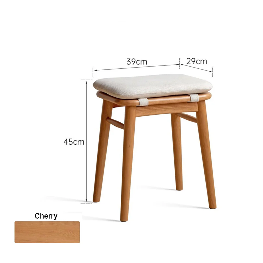 Ottana Natural Solid Hardwood Dressing Stool - Image 15