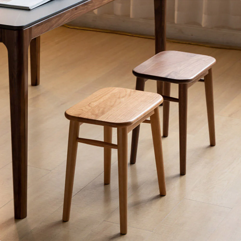 Ottana Natural Solid Hardwood Dressing Stool - Image 4