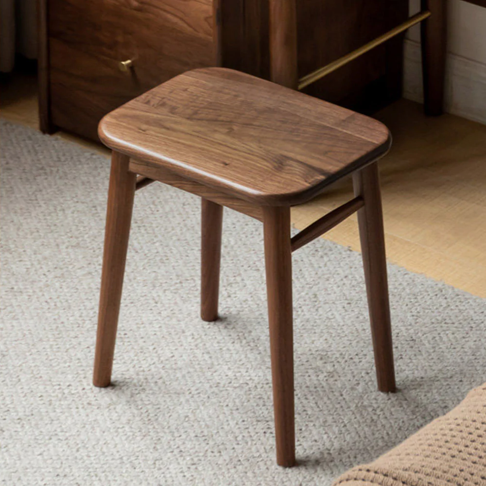 Ottana Natural Solid Hardwood Dressing Stool - Image 6