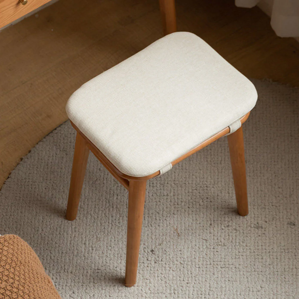Ottana Natural Solid Hardwood Dressing Stool - Image 7