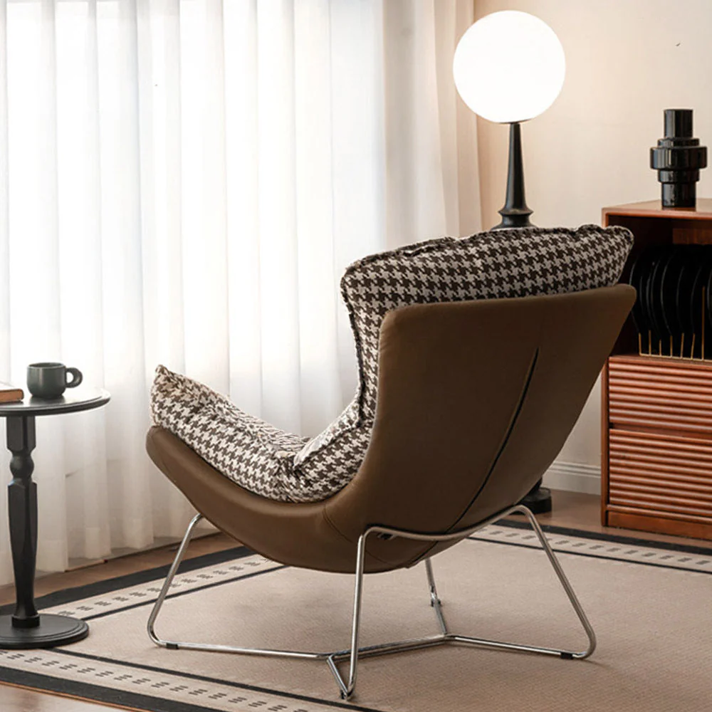 Oulu Eggshell-Inspired Fabric Leisure Chair Sofa - Image 3