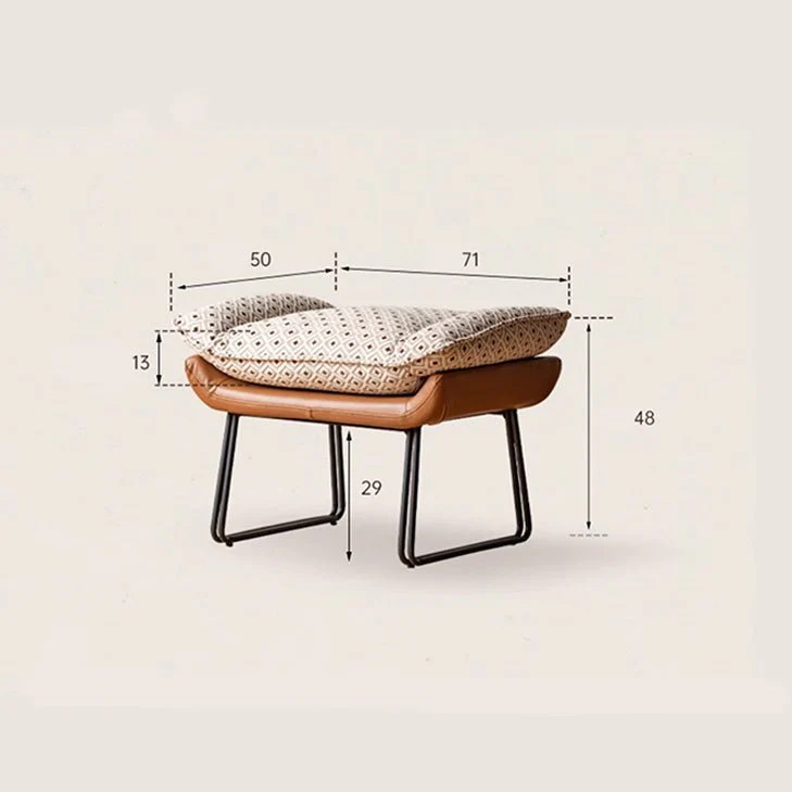 Oulu Eggshell-Inspired Fabric Rocking Lounge Chair Sofa - Image 6