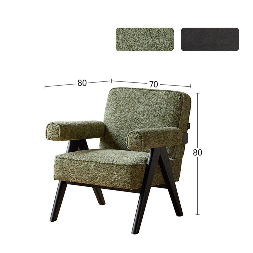 Polino Faux Shearling Leisure Sofa Chair - Image 10