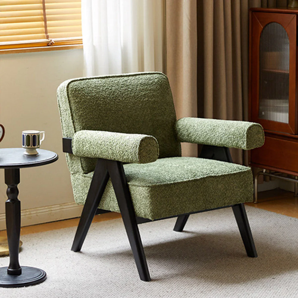 Polino Faux Shearling Leisure Sofa Chair - Image 2