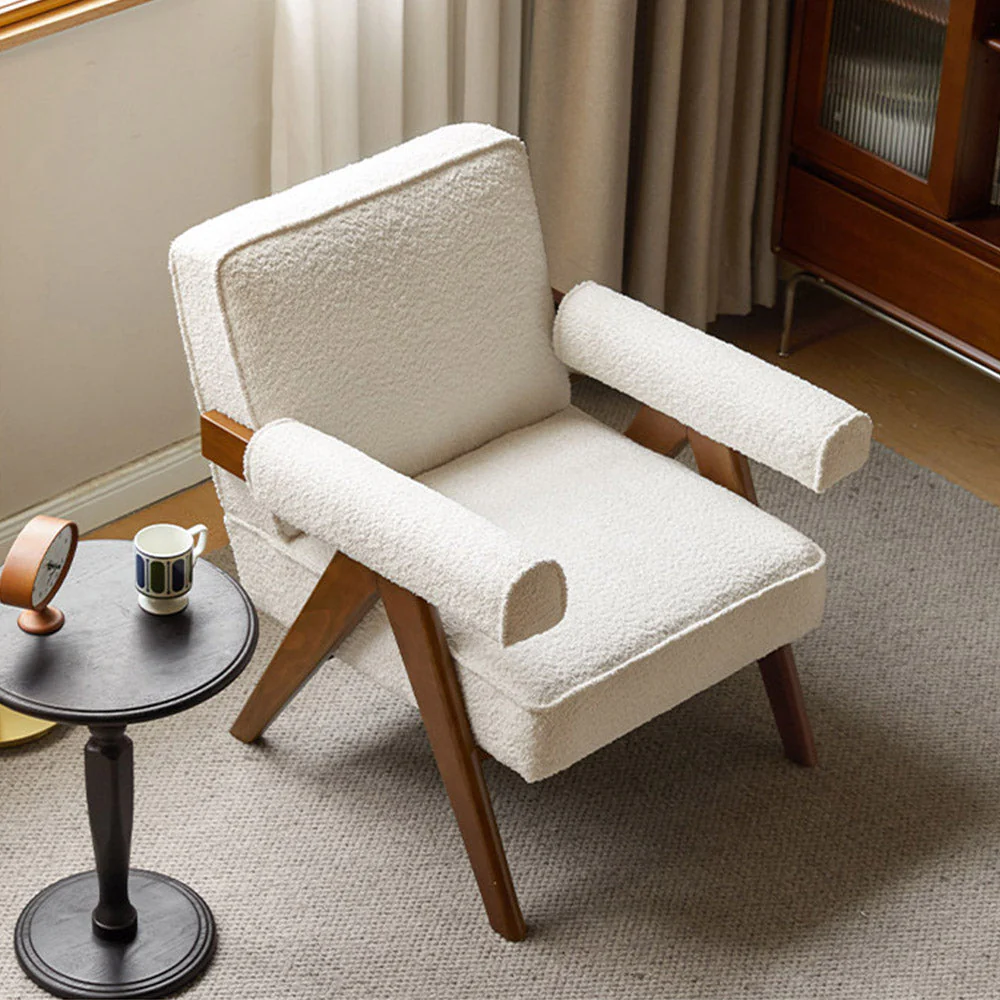 Polino Faux Shearling Leisure Sofa Chair - Image 4